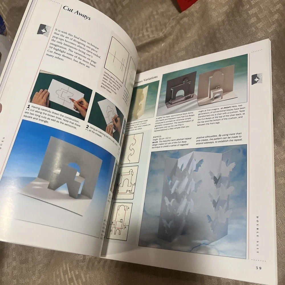 Lot Of 2 NOS Pop-Up Paper Craft Books Paul Jackson Emma Angel 3-D Cards 2005